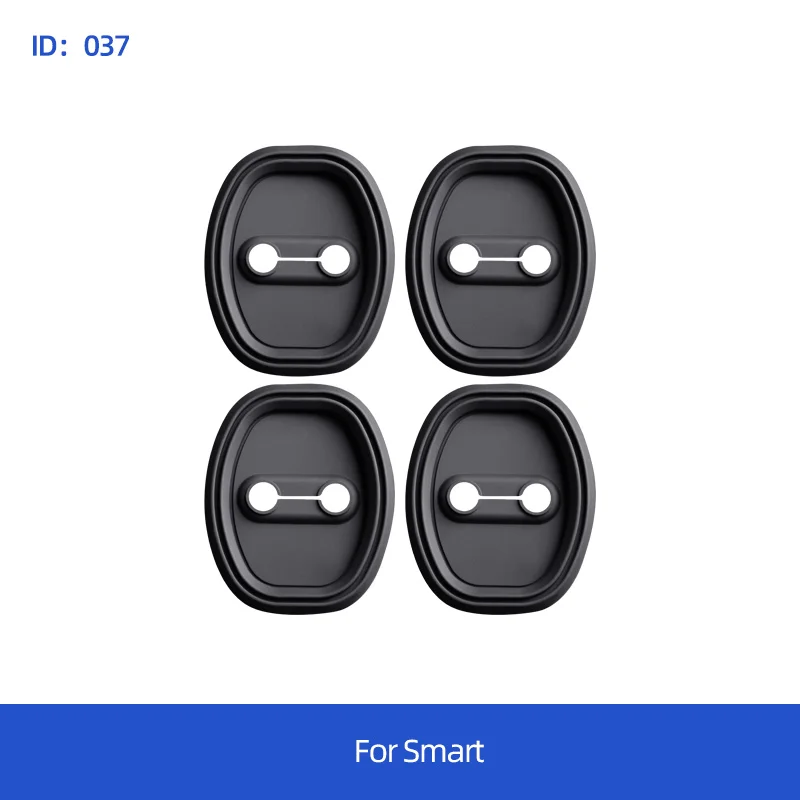 

Car Door Lock Cover Stainless Steel Protective Case Carbon Sticker For Smart Elf #1 Car Interior Modification Accessories