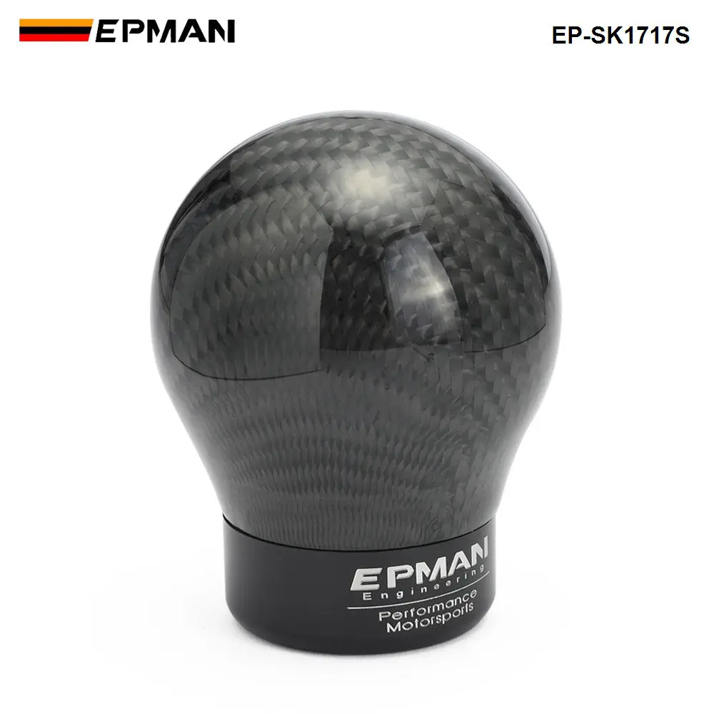 Epman Racing Real Carbon Fiber Aluminum Gear knob Manual Transmission Aluminum Gear Shift Knob Shifter Knob EP-SK1717S