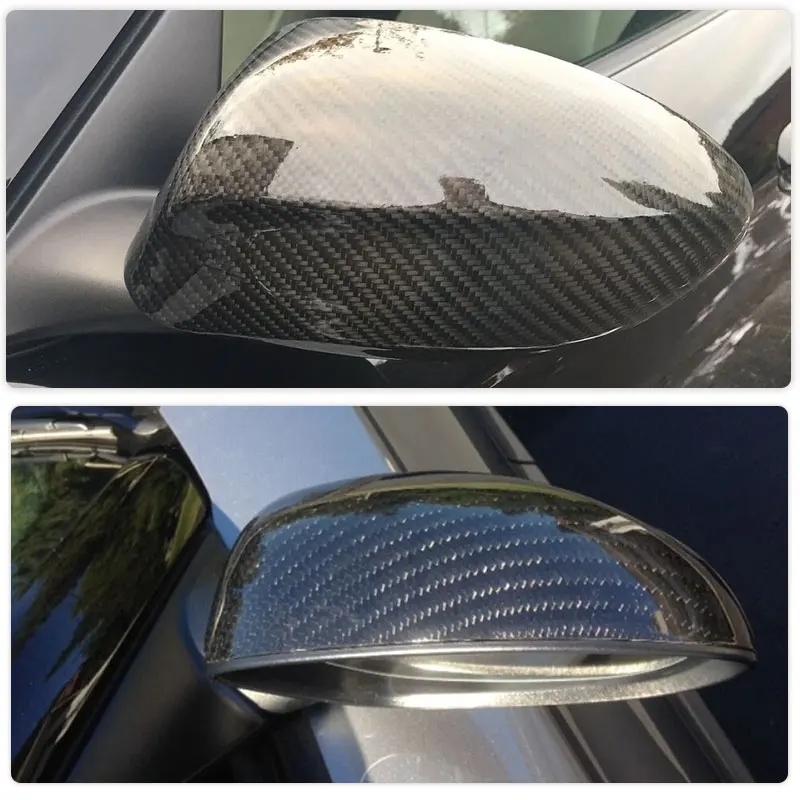 Car Rearview Mirror Covers Caps for BMW Z4 E85 2002-2008 Add On Racing Side Mirror Caps Shell Body Kits Carbon Fiber view 2
