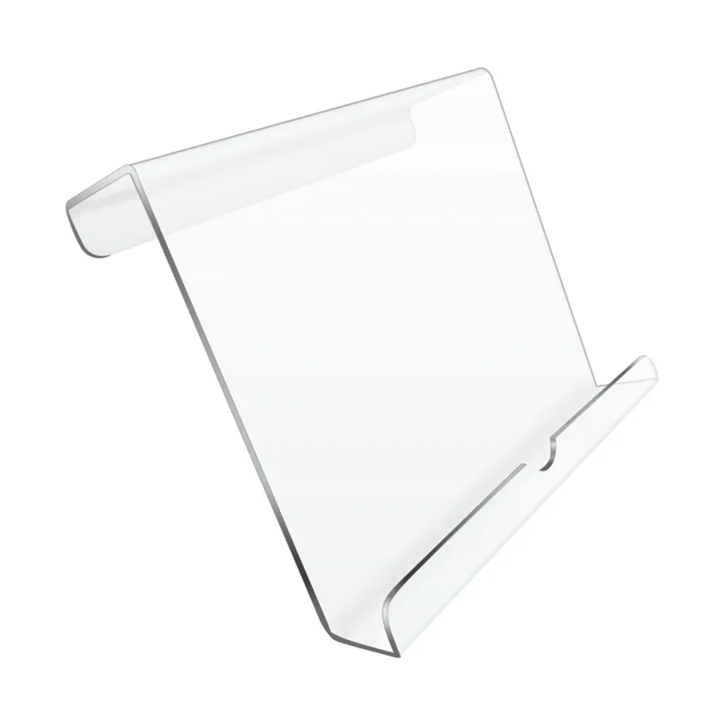 ABKS-Mesa roulante per esercizi da corsa Porta tablet in acrilico Portariviste da lettura per bici Espositore per tablet portatile