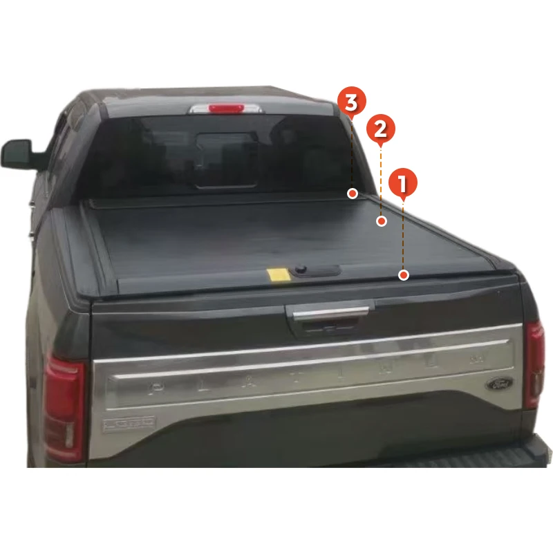 

Hard Aluminum Roller Shutter Tonneau Cover Pickup Truck Bed Cover Ranger for gmc sierra 1500 Jeep Gladiator