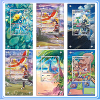Pokemon Self-Made Acrylic Misty Ash Ketchum Psyduck Lapras Cynthia Ralts Anime Game Peripherals Card Collection Display Stand