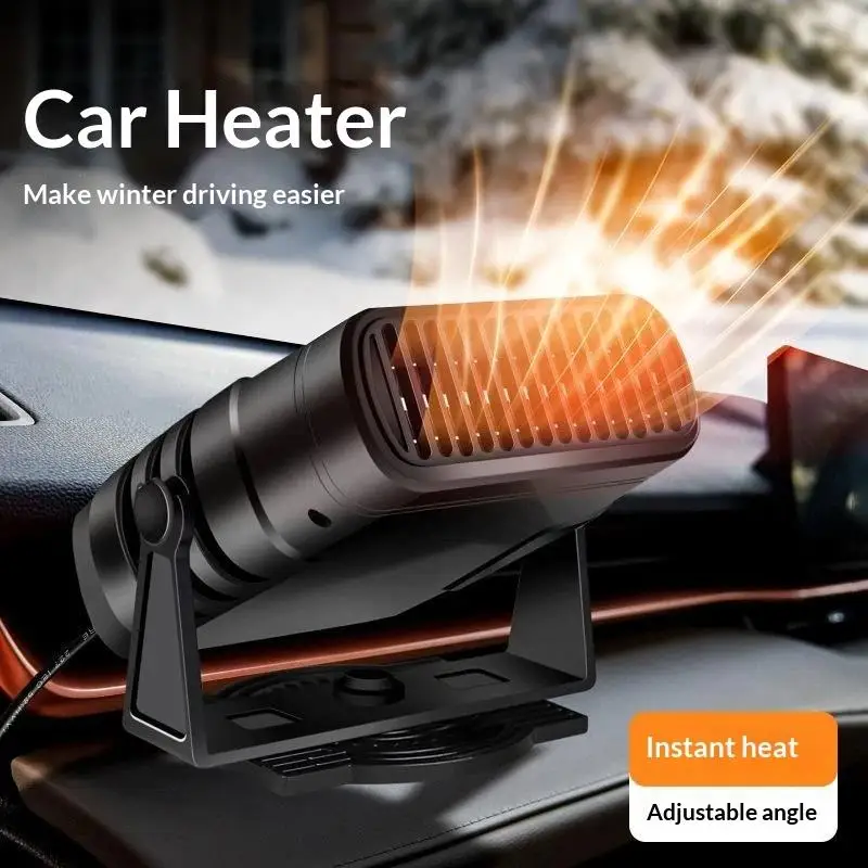 Anti Fog 360 Adjustable Auto Fan Dual Mode Portable: 1Pcs 12V Heater Fast Heating Windshield Defroster