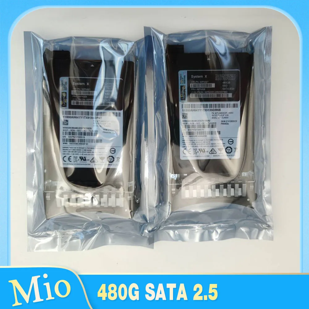 

1 шт. для IBM Solid S + Tate Drive 00FN327 00FN328 X3850X5 X3650M4 SSD 480G SATA 2,5