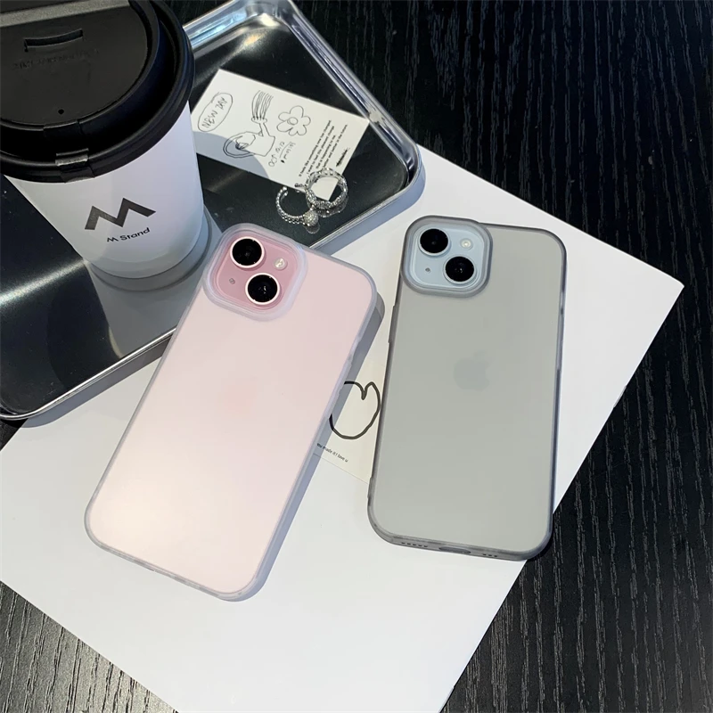 Luxus Transparent Matte Telefon Fall Für iPhone 16 11 12 13 14 15 Pro Max 7 8 Plus XR SE Weiche, Stoßfest Stoßstange Zurück Abdeckung Männer