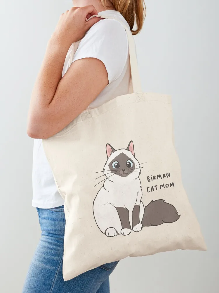 

Birman Cat Mom Tote Bag canvas tote Big bag women sacs de shopping shopper bag women canvas