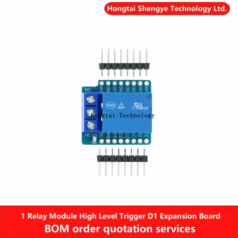 1 Channel Relay Module High Level Trigger FOR D1 mini WIFI Expansion Board Learning Board Relay Expansion