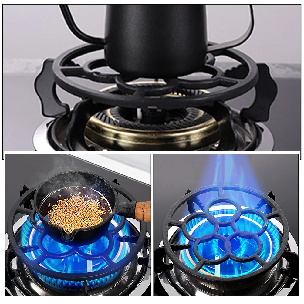 Gas Hob Wok Rack for Cooker Stove Pot Work on Casserole Ring Stand Electric Support Rings Burner Iron Non Slip Holder