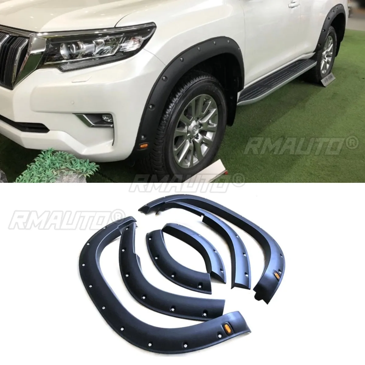 

Брова заднего колеса автомобиля для Toyota Prado 2018-2022, комплект кузова, накладка на молдинг, внешние автомобильные аксессуары