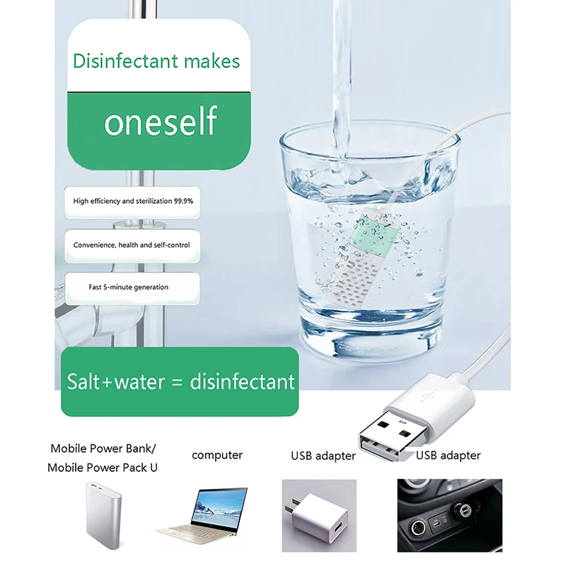 Disinfettante per dispositivo di sterilizzazione per macchina per la produzione di acqua con acido ipocloroso elettrico fai-da-te per la casa