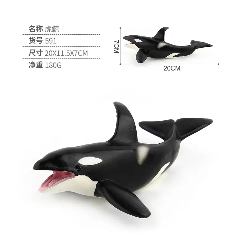 Ocean Sea Life Simulation Animal Model WHALE Killer Whale Action Toys Figures Kids Educational Collection Model Birthday gift