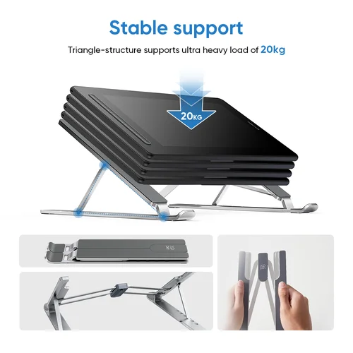 Imagen 2 del producto XPPen ACS05 Soporte de dibujo de metal multifuncional Soporte portátil para exhibición de bolígrafos para modelos de 12-16 pulgadas Artista 12 2.a generación