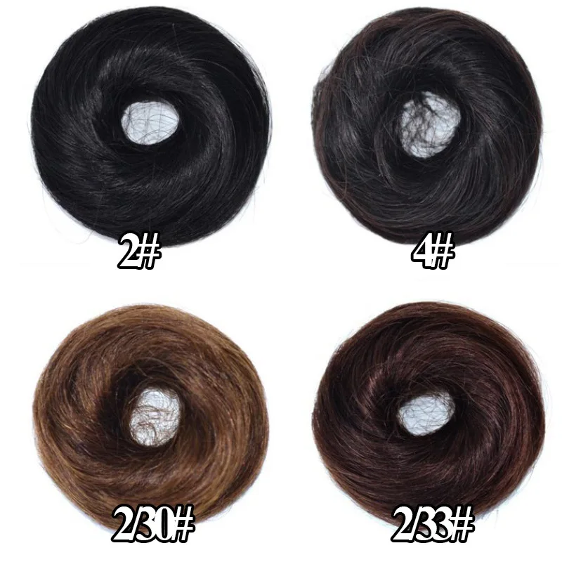 WIGSIN Synthetic Elastic Straight Hair Messy Hair Bun Hair Accessories Hair Extensions Ponytail For Women