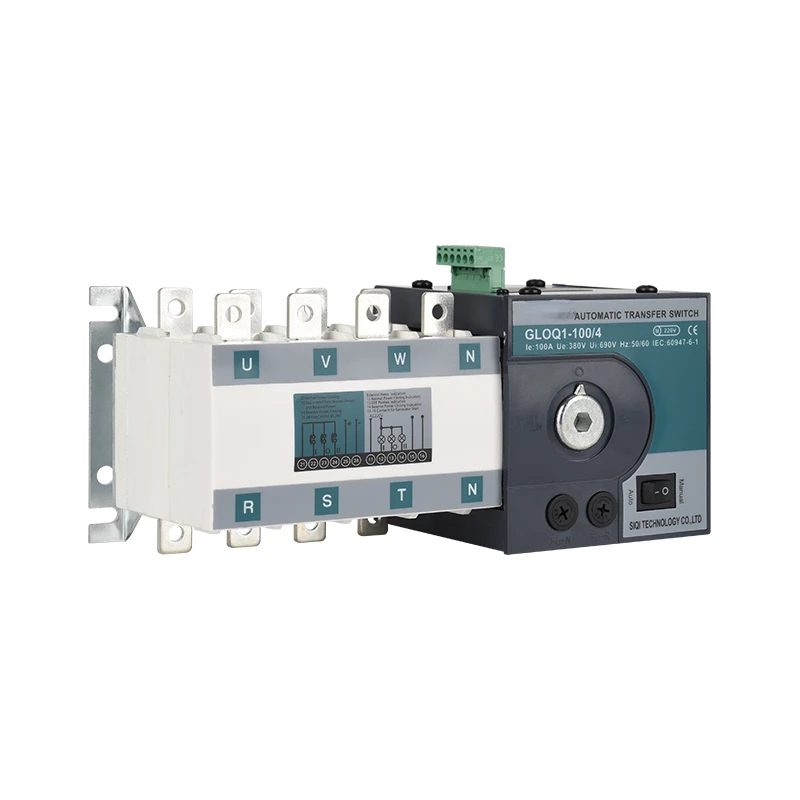 

100A ATS 4P 3 Phase Automatic Transfer Switch for Generator 63A PC Class Home Use 160A 4 Pole Automatic Changeover Switch