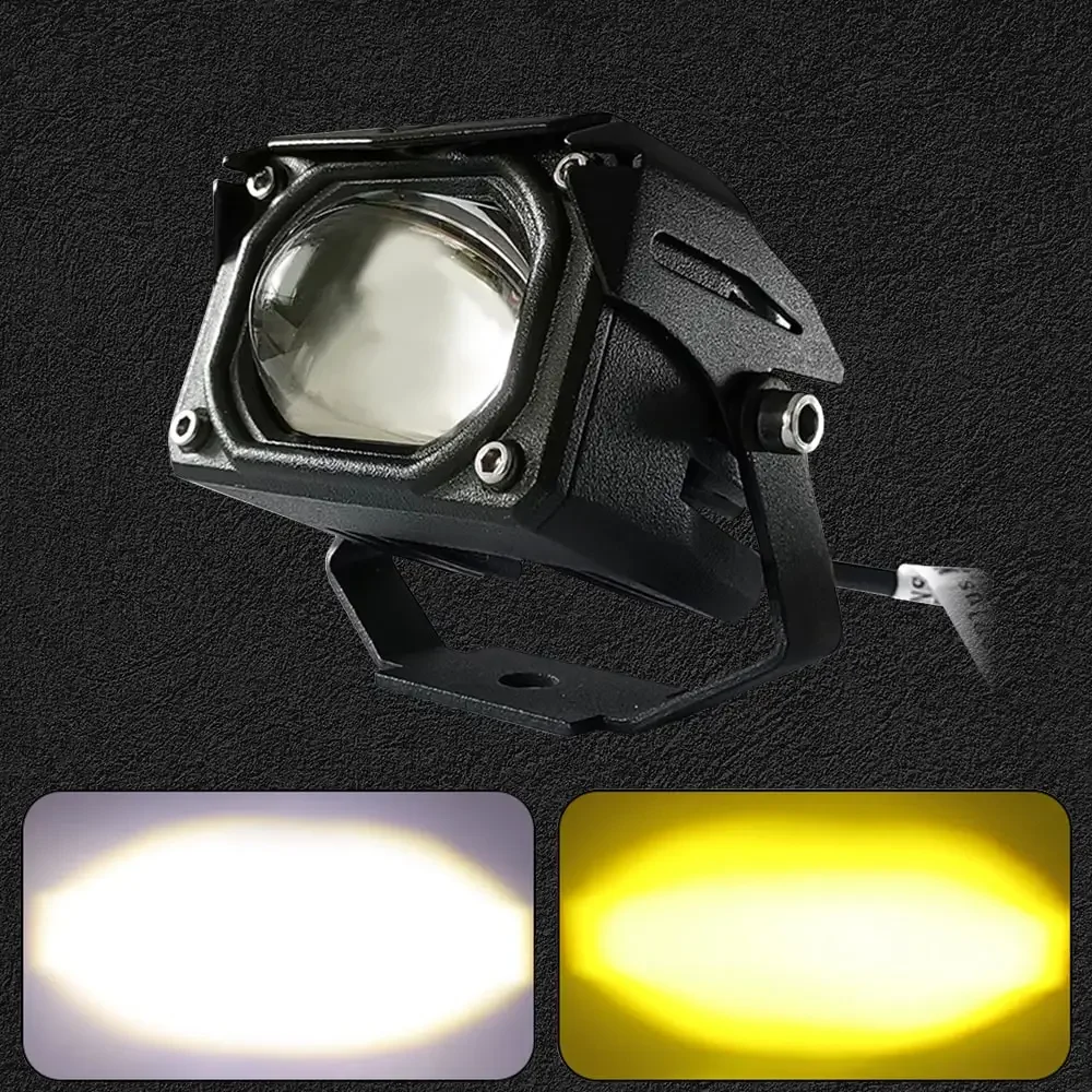 

HD Glass Led Work Light 6000K White 3500K 8000K Amber Driving Fog Lights High Low Beam Spotlight Car Off Road Motorcycle 12V 24V