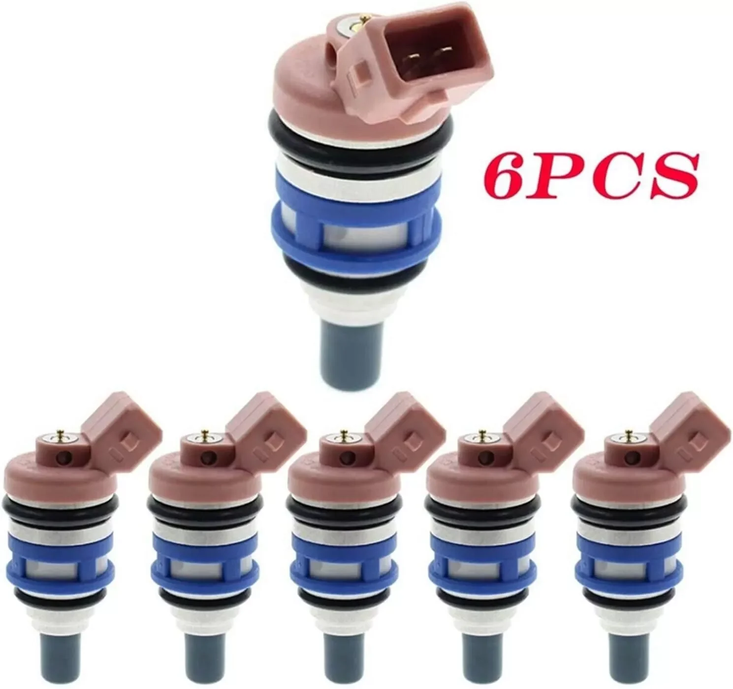 High quality 6pcs 8-Hole Fuel Injector 16600-85E06 16600-21V02 for Nissan Maxima GXE SE 3.0 1660085E06 FREE SHIPPING!!!