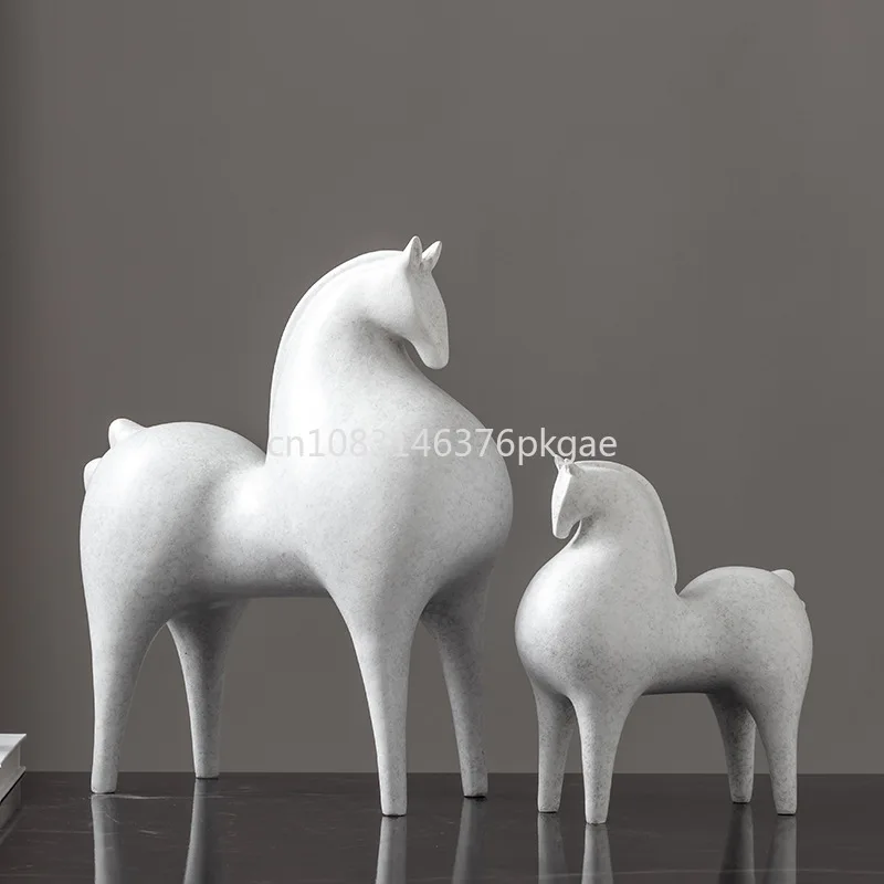 Modern Simple Living Room Abstract Horse Decoration Creative Wine Cabinet Decoration Housewarming Gift Cabinet