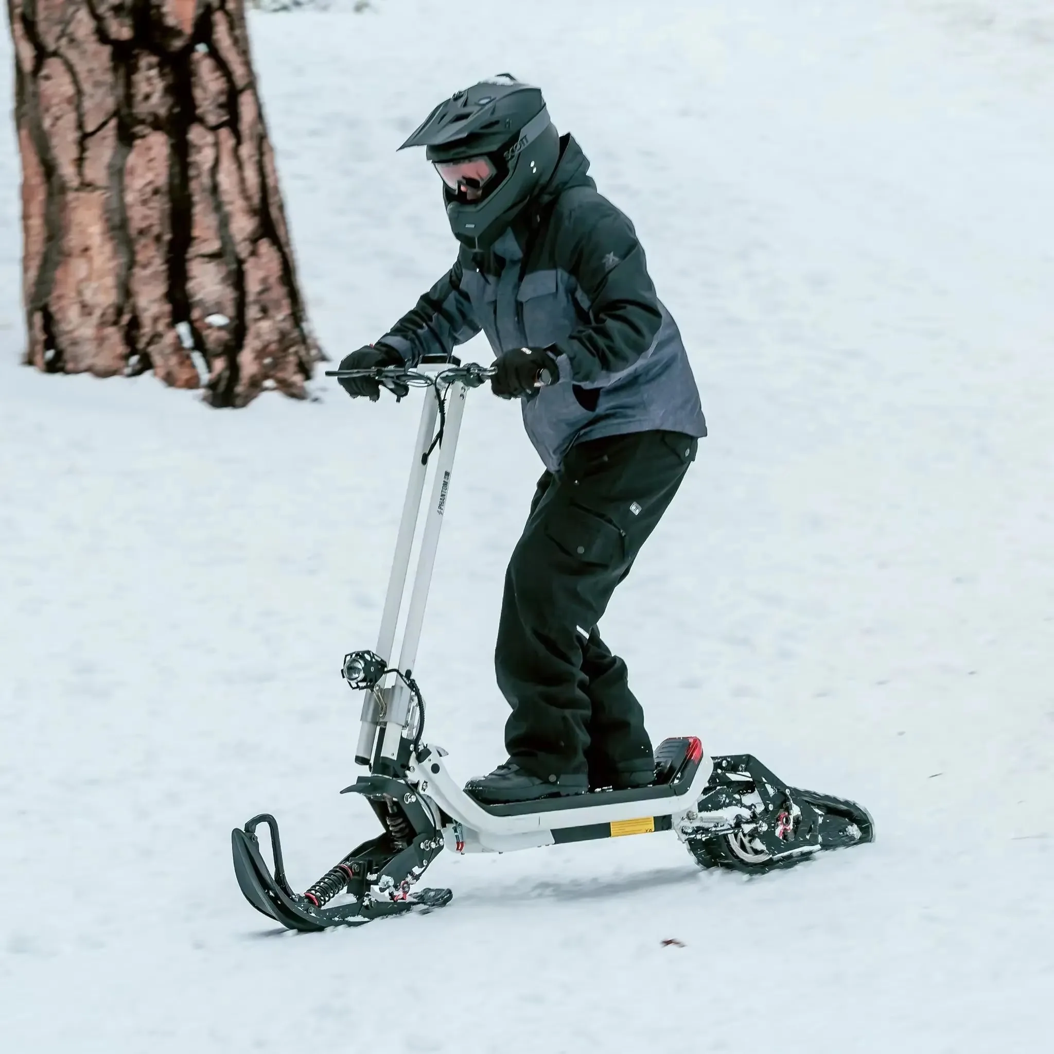 

All-Terrain 3-in-1 Snow Scooter with High Power for Extreme Winter Conditions and Rugged Use for Adventures