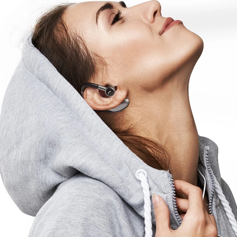 

180 Degree Hanging Earphones Sporty Wireless Earbuds Noise Reduction Skin-Friendly Ergonomic Outdoor Sports Driving