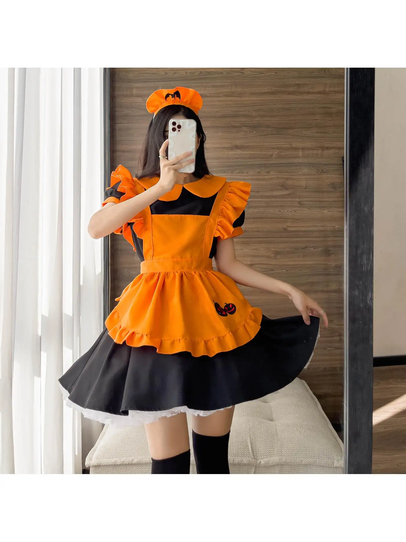 أزياء الهالوين للبالغين، أزياء خادمة اليقطين المطرزة، أزياء الخفافيش السحرية النسائية التقليدية للمسرح الصيني