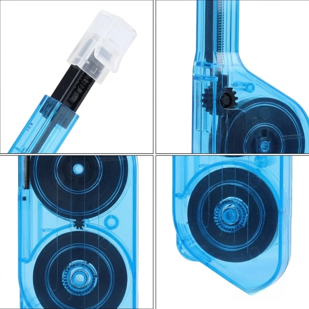 Optical Connector Cleaning Pen with Transparent Inspection Window and Long Life Cleaning Strip for Repeated Use