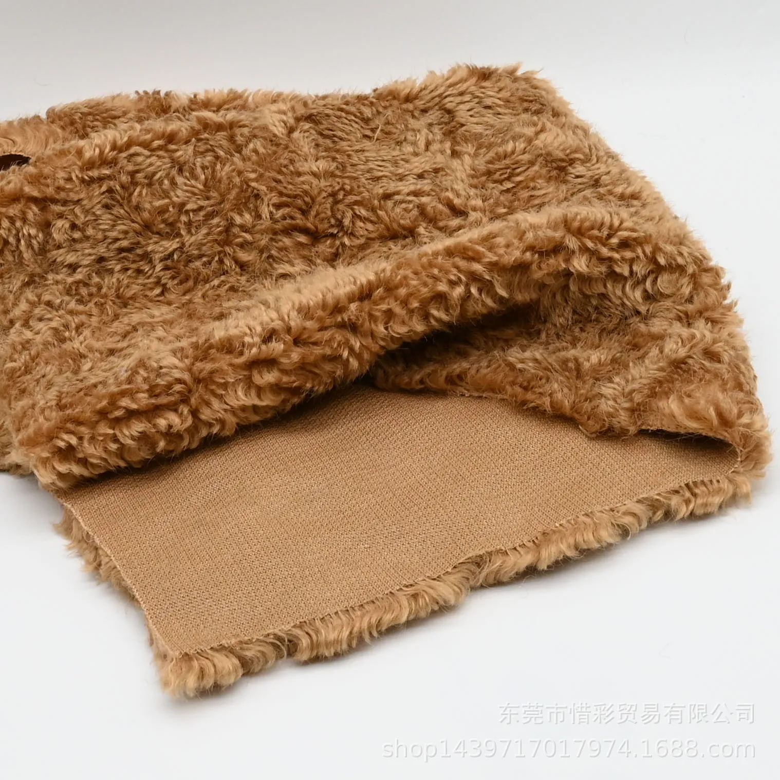 

1yard Clothing,bags,shoes,toys fur fabric Curled wool fabrics for coat carpet fausse tissu