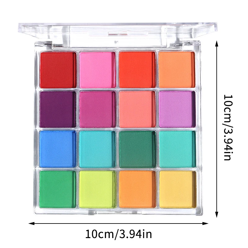 16Color Eye Shadow Plate Eyeshadow Girl Beginner Makeup Tray Sculpture Highlight Cosmetic For Girls Accessories Cosmetic
