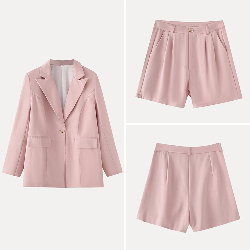 

Faionable Loose Women's Suit orts Set Spring 2025 New Arrival Ele Personali Polyester Fiber Ladies' Ensemble