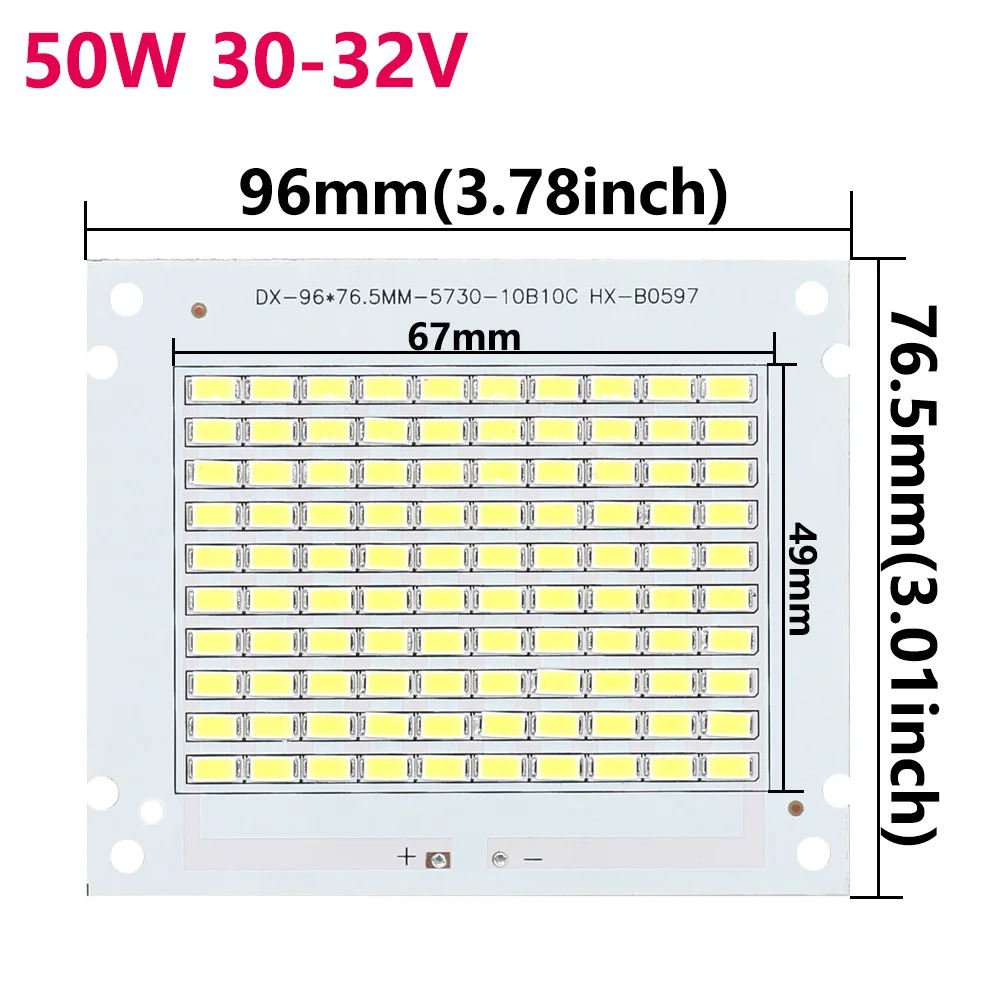 1Pcs Upgraded version 50W 6500K 4000K 3000K LED beads 1400-1500mA For lighting accessories Spotlight Floodlight LED Bulb DIY