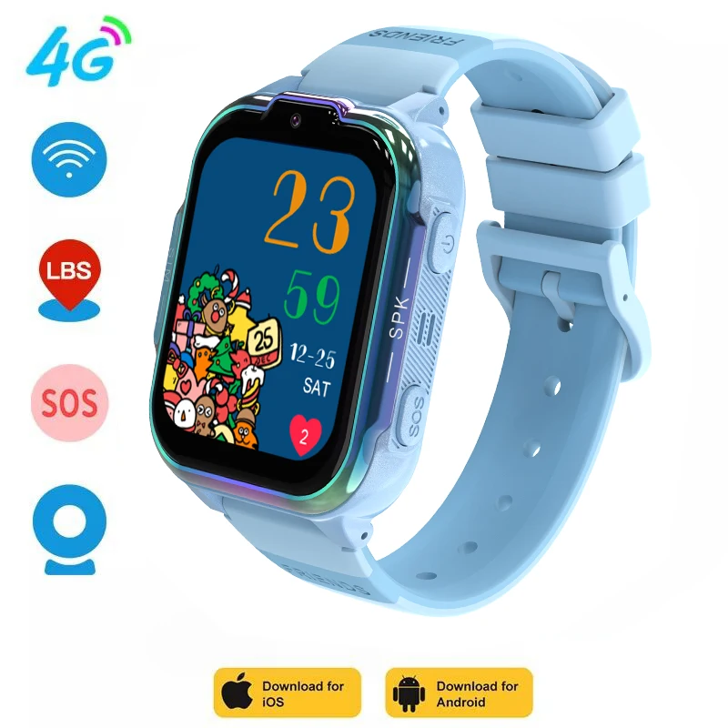 

Children camera SmartWatch 4G Track Video BTCall SOS Waterproof Display Location GPS LBS Tracker Boys and girls gifts SmartWatch