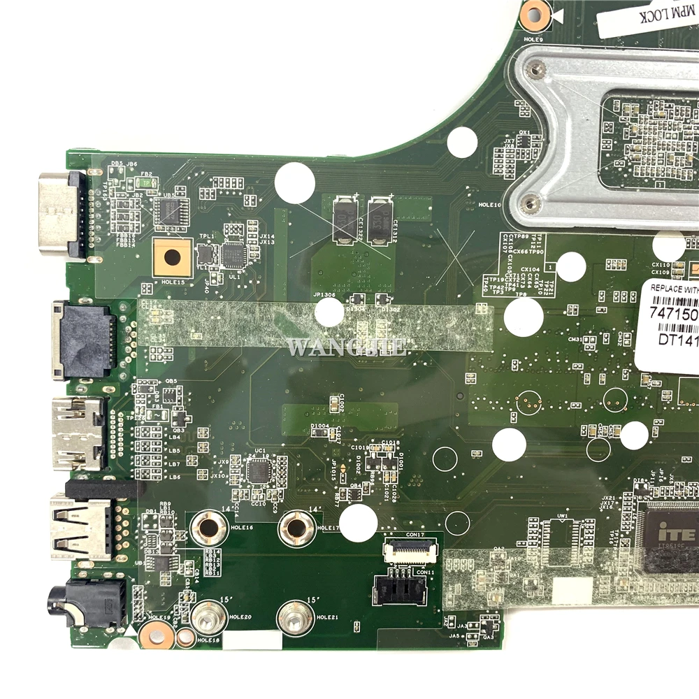 Untuk HP Envy 15-D 255 G2 Motherboard Laptop 747150-001 747150-501 CPU AMD A6-5200 CPU mainmainboard