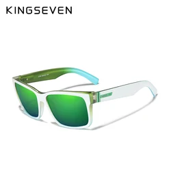 KINGSEVEN Polarized Men's Sunglasses Sports Goggle Mirror UV400 Lens Male Sun Glasses Women Eyewear Protection TR90 Full Farme