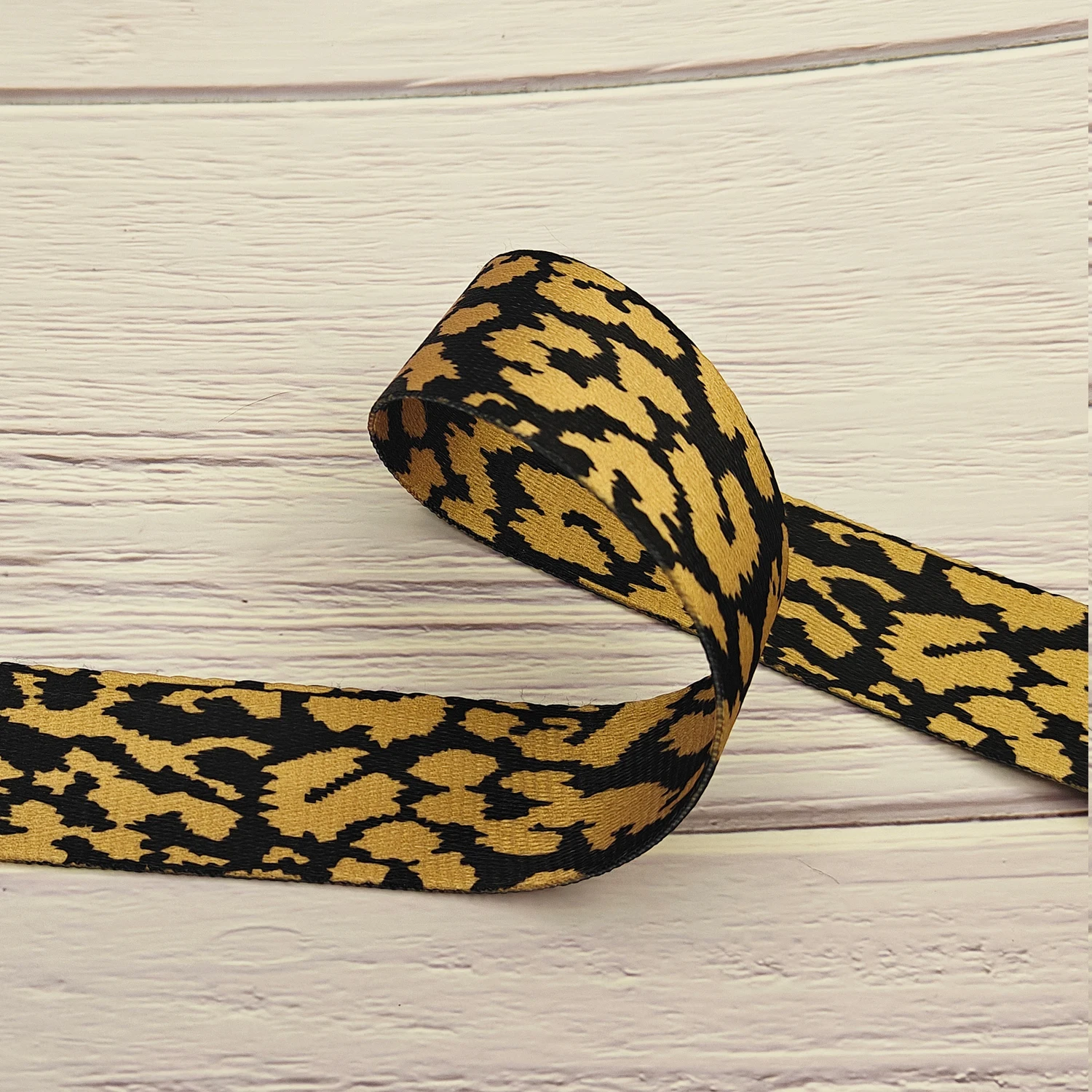 Alça de ombro com estampa de leopardo elegante e versátil, alça de bolsa de ombro única ajustável, acessórios de bagagem substituíveis