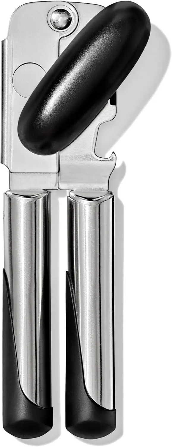 

Stainless Steel Can Opener with Easy Grip Handle, Effortless Opening for Kitchen Use