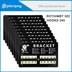PIORPOY supports dentaires attelle orthodontique 20 pièces monobloc en métal Mini Roth MBT 022 345 crochet pour dents matériaux de traitement dentaire