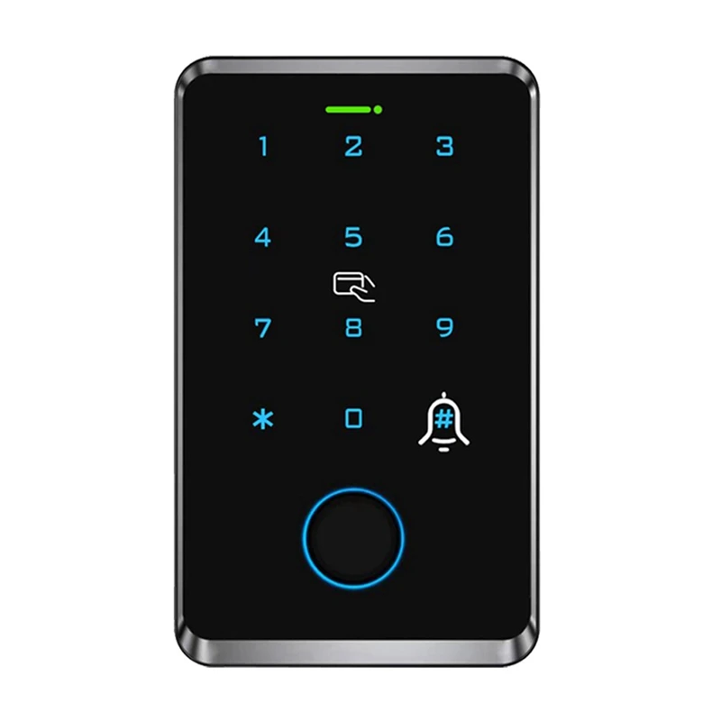 Tuya Wifi Fingerprint Access Control Keypad Outdoor Remote Door Opener Master Card App Temporary Password Interlock