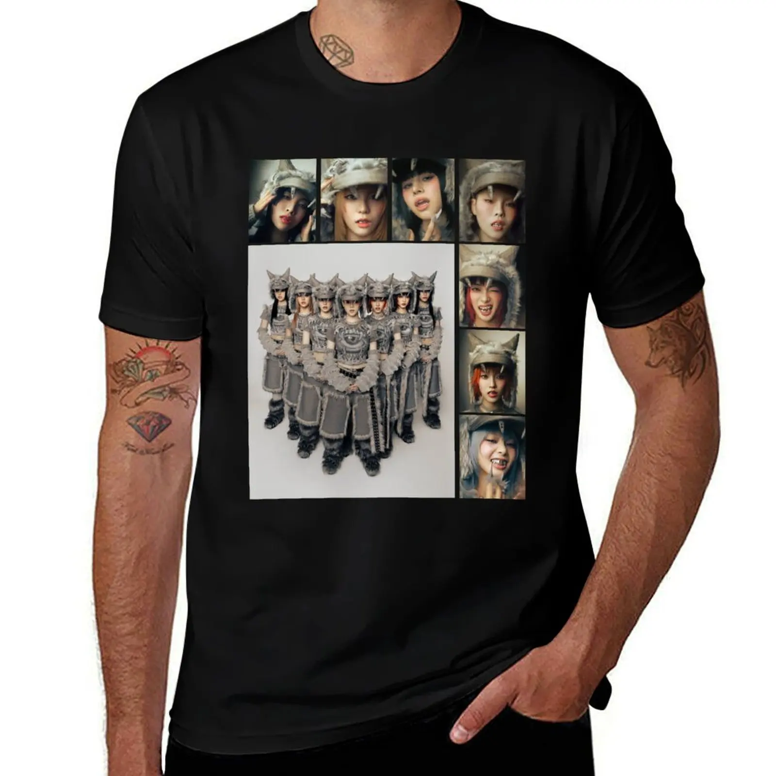 XG Group and individual photos T-Shirt Classic Crew Neck Cotton T-Shirt