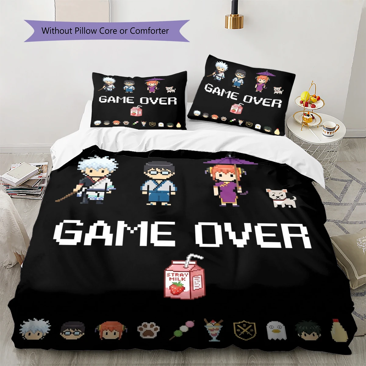 Gintama Comfortable Soft Duvet Cover, Children Bedding Gift, Size Various Options -HE40
