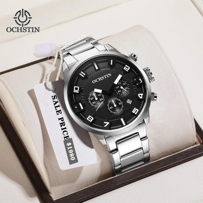 OCHSTIN Legend Series multifunctional quartz core hot models 2024 personalized simple men's quartz watches men's watches