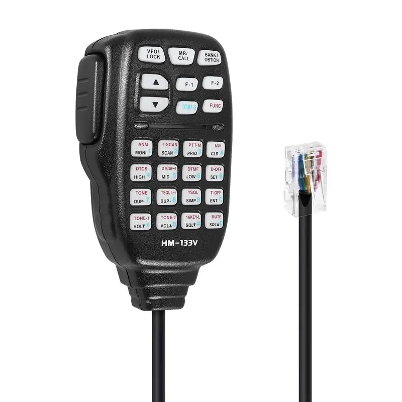 

ABKQ-HM-133 Mic Speaker Handheld Shoulder Mic For Icom Radio IC-207H IC-880H IC-2820H IC-E282 HM-133 RJ-45 IC-2725E IC-2800H IC-