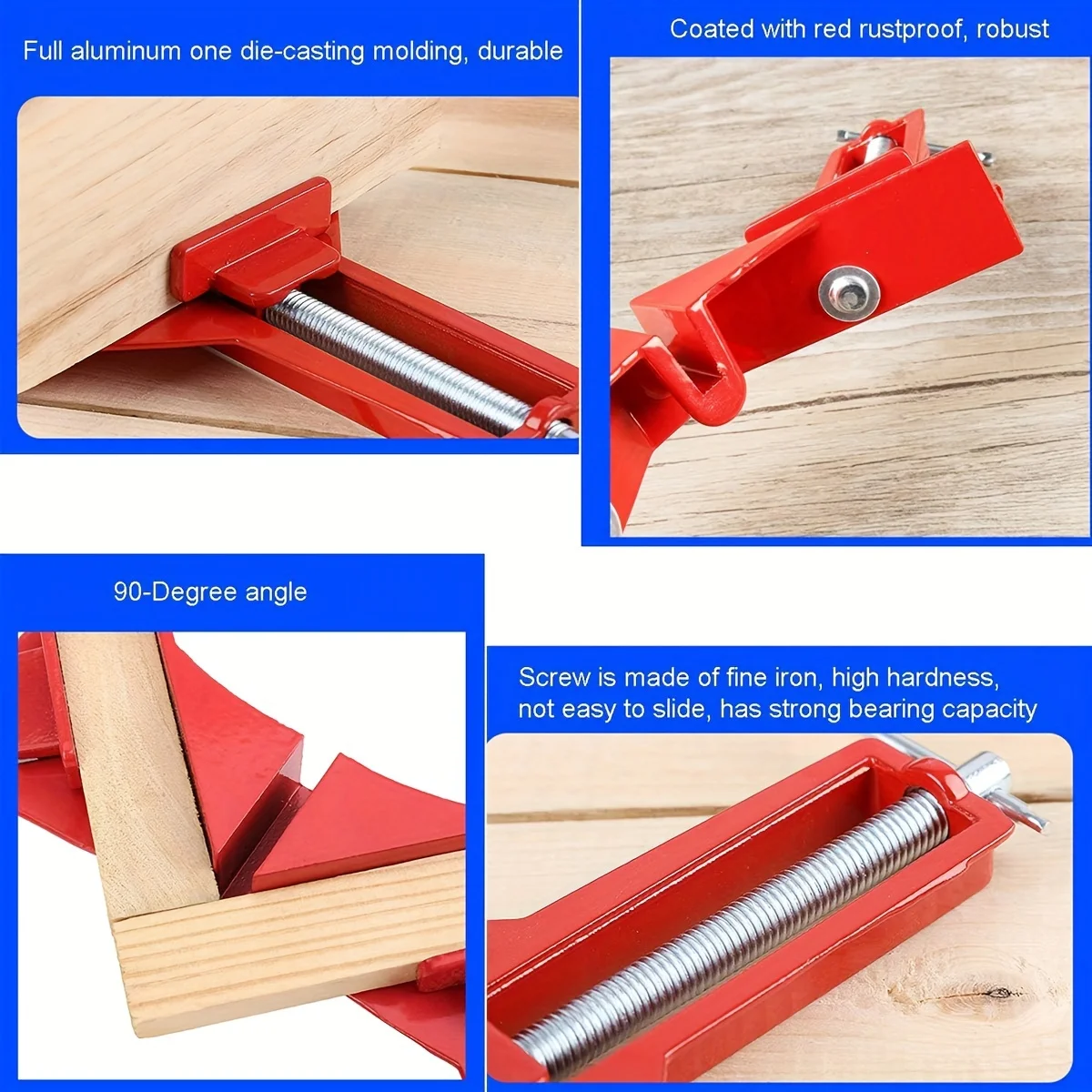 Niu Xiang Heavy Duty F Parallel Clamp Large Fiture Clamp 70mm Depth Adjustable Clamps for Woodworking