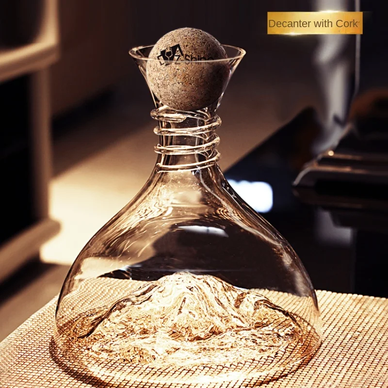 

Crystal glass wine decanter