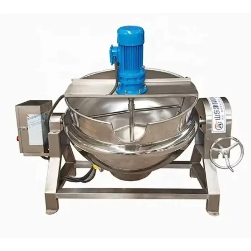 

Stainless Steel Industrial steam jacketed kettle Electric Cooking mixer Pot For Sauce Jam