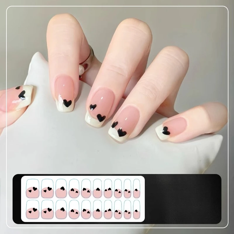 

20Tips Love Waterproof Long-lasting Semi-Cured Nail Wraps Adhesive Stickers for Nails UV Lamp Need Press On Nails DIY Manicure