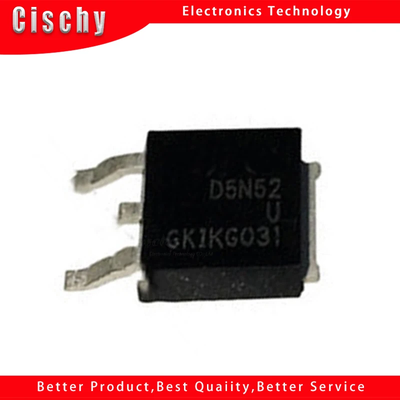 

10PCS/lot D5N52U STD5N52U TO-252 FET 525V 4.4A In Stock