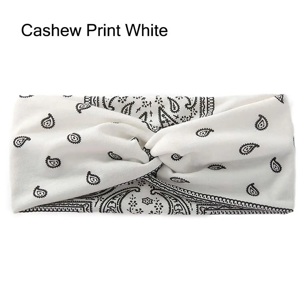 

Simple Absorbed Sweat Women's Stretchy Headbands Soft Non-Slip Sport Headbands Printed Hairbands for Daily Life Yoga Workout