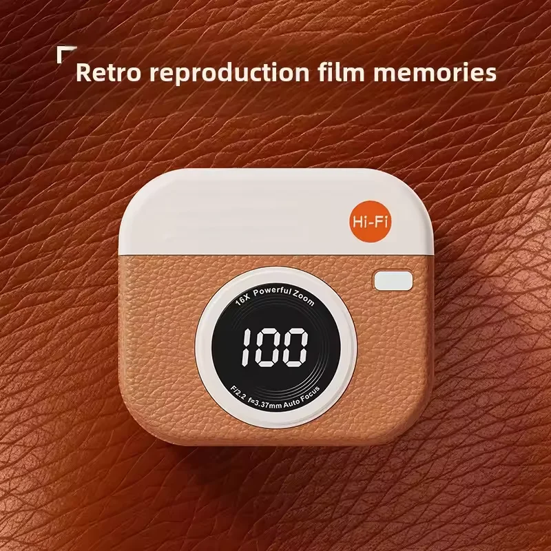 

TWS Bluetooth earbuds, retro camera design, Bluetooth 5.4, large dynamic driver, ENC noise cancellation, semi-in-ear earbuds.