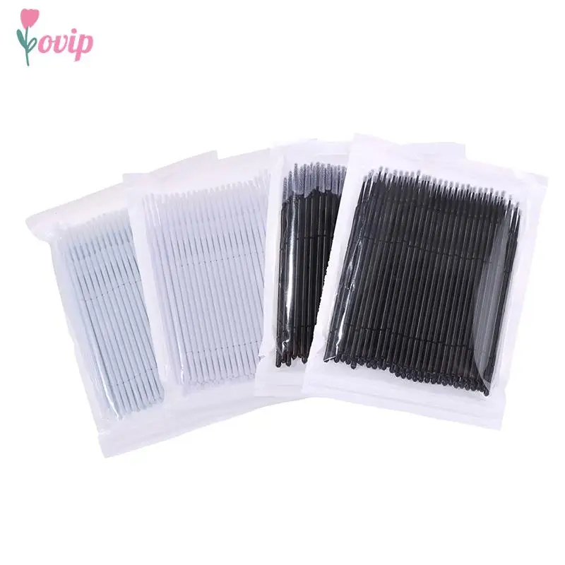 100 Stücke Einweg Wimpernverlängerung Micro Pinsel Applikator Make-up Mascara Tupfer Make-up-Tool