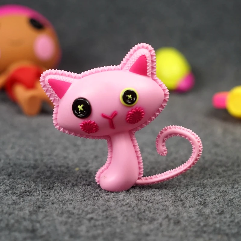 Lalaloopsy Button Doll Action Figures Cute Angel Girl Pets Cat Dog Model Kawaii Desktop Decoration Collectible Toys Kids Gifts