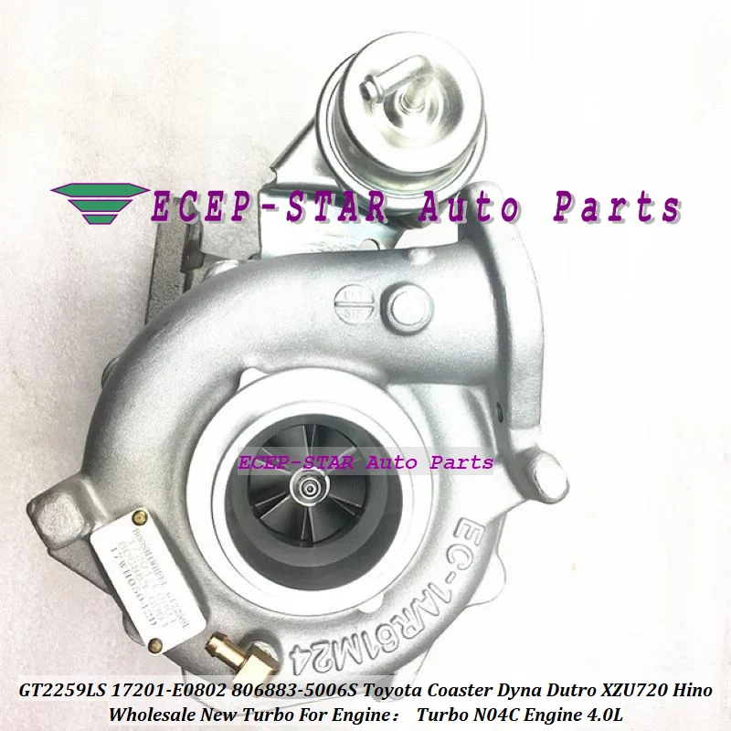 ww Turbo GT2259LS 806883 806883-5006S 17201-E0802 Turbine For Toyota Coaster Dyna For Dutro XZU720 For Hino N04C Engine 4.0L 4